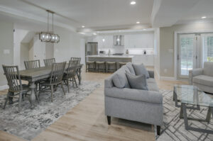 open concept, interior design