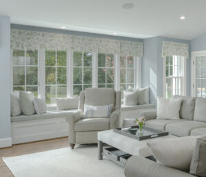 window treatment for transitional style home